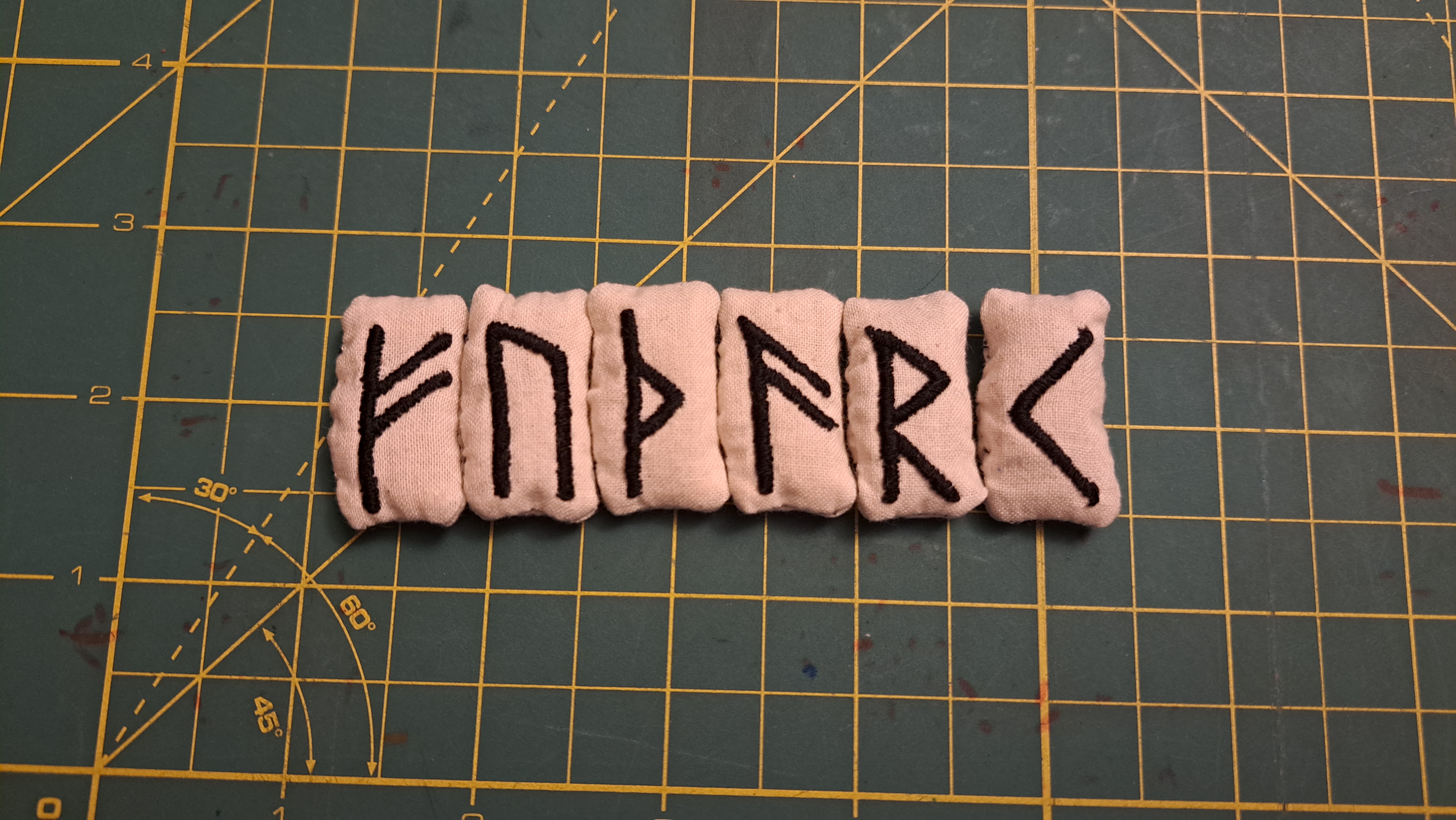 The first six runes of the set have been completed!