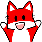 a picture of a red fox waving their arms up and down